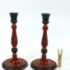 Houten kandelaars Hindeloopen