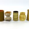 5 kleine vintage vaasjes