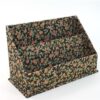 Vintage briefhouder - stof/karton