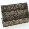 Vintage briefhouder - stof/karton
