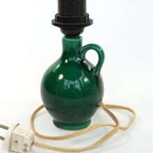 Vintage tafellampje groen / lampvoet