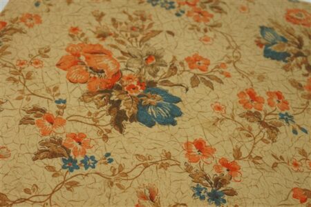 Vintage stoffen doosje bloemen