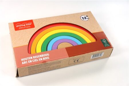 Houten regenboog playing kids