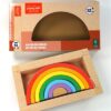 Houten regenboog playing kids