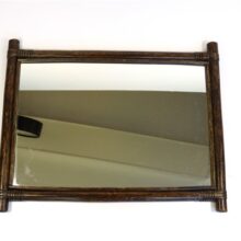 Vintage rotan spiegel