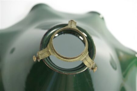 Vintage metalen lampenkap groen