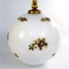 Grote bollamp glas bloemen Frankrijk