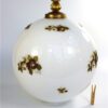 Grote bollamp glas bloemen Frankrijk