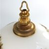 Grote bollamp glas bloemen Frankrijk