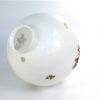 Grote bollamp glas bloemen Frankrijk