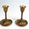 Set 2 vintage kandelaar messing