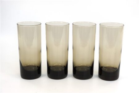 Vintage longdrink glazen rookglas