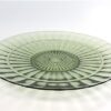 Vintage groene glazen schaal