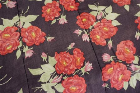 Vintage plaid bloemen