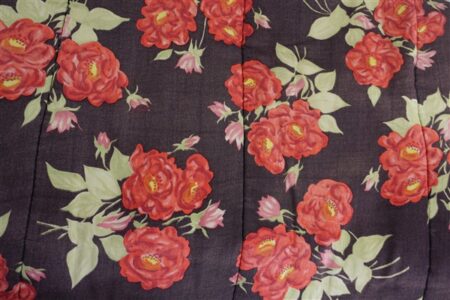 Vintage plaid bloemen