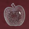 Vintage glazen schalenset appel