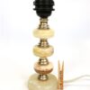 Vintage lampvoet / tafellamp marmer onyx - Afbeelding 2