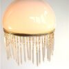 Vintage hanglamp wit / kralen