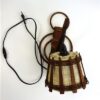 Vintage wandlampje rotan