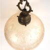 Vintage hanglamp messing / glas