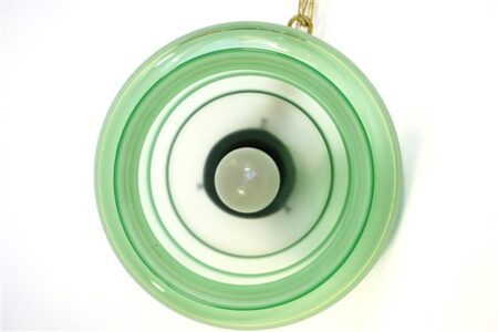 Vintage groen glazen hanglampen