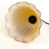 Vintage glazen hanglamp - oker geschulpt