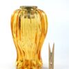 Vintage glazen lampje amber