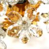 Lamp glazen bloemen goud