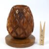 Vintage houten kandelaar ananas
