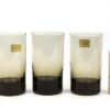 3 vintage glazen Luminarc rookglas