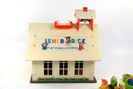 Vintage Fisher Price play family school