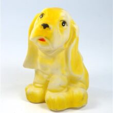 Vintage rubberhondje piep