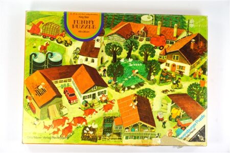 Vintage legpuzzel boerendorp