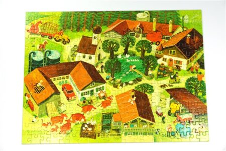 Vintage legpuzzel boerendorp