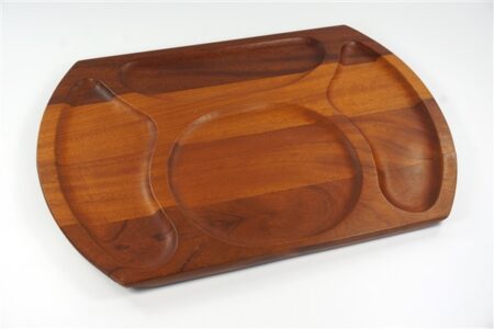 Teak tray vlakverdeling