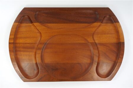 Teak tray vlakverdeling