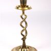 Vintage messing kandelaar swirl / gedraaid