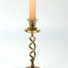 Vintage messing kandelaar swirl / gedraaid