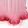 Vintage glazen lampenkap roze mat ribbel