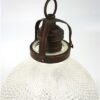 Vintage glazen lampenkap + lamphouder