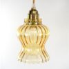 Vintage glazen lampenkap amber