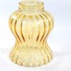 Vintage glazen lampenkap amber