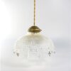 Vintage glazen lampenkap geslepen glas