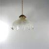 Vintage glazen lampenkap geslepen glas