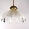 Vintage glazen lampenkap geslepen glas