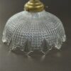 Vintage glazen lampenkap geslepen glas