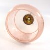 Vintage glazen lampenkap roze