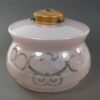 Vintage glazen lampenkap roze