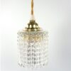 Vintage glazen lampenkap helder glas
