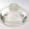 Vintage glazen lampenkap Holophane glas - breed